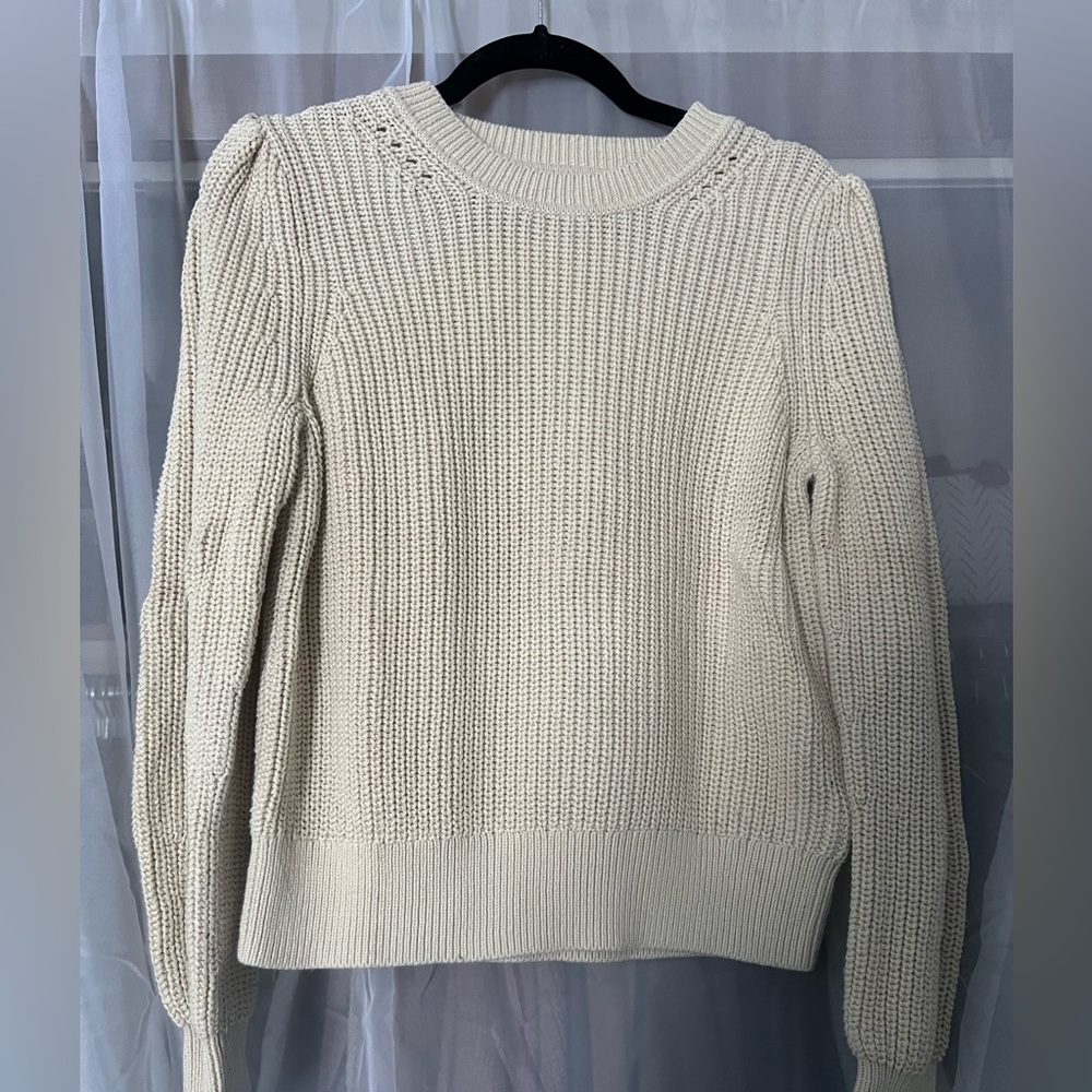 Long sleeve cream sweater